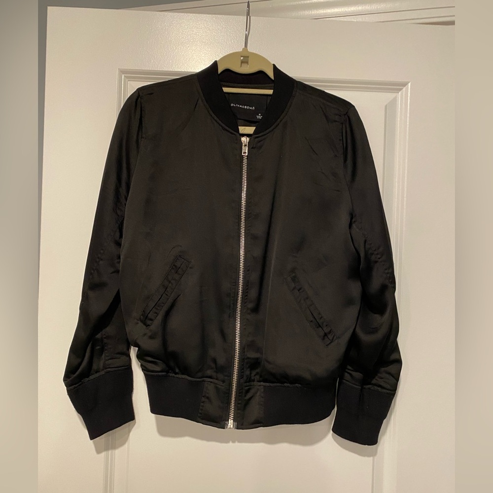 Olivaceous Black Bomber Jacket